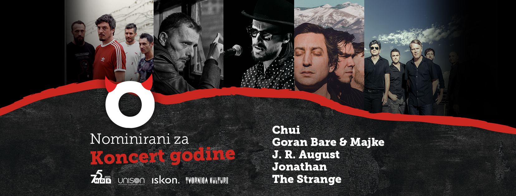 Chui, Bare i Majke, JR August, Jonathan i The Strange vladari su koncertnih pozornica